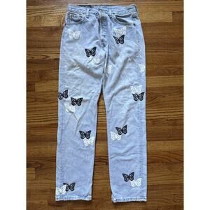 VINTAGE Levi’s About Dreams Butterfly Levi's 501 Jeans 30x32 C20